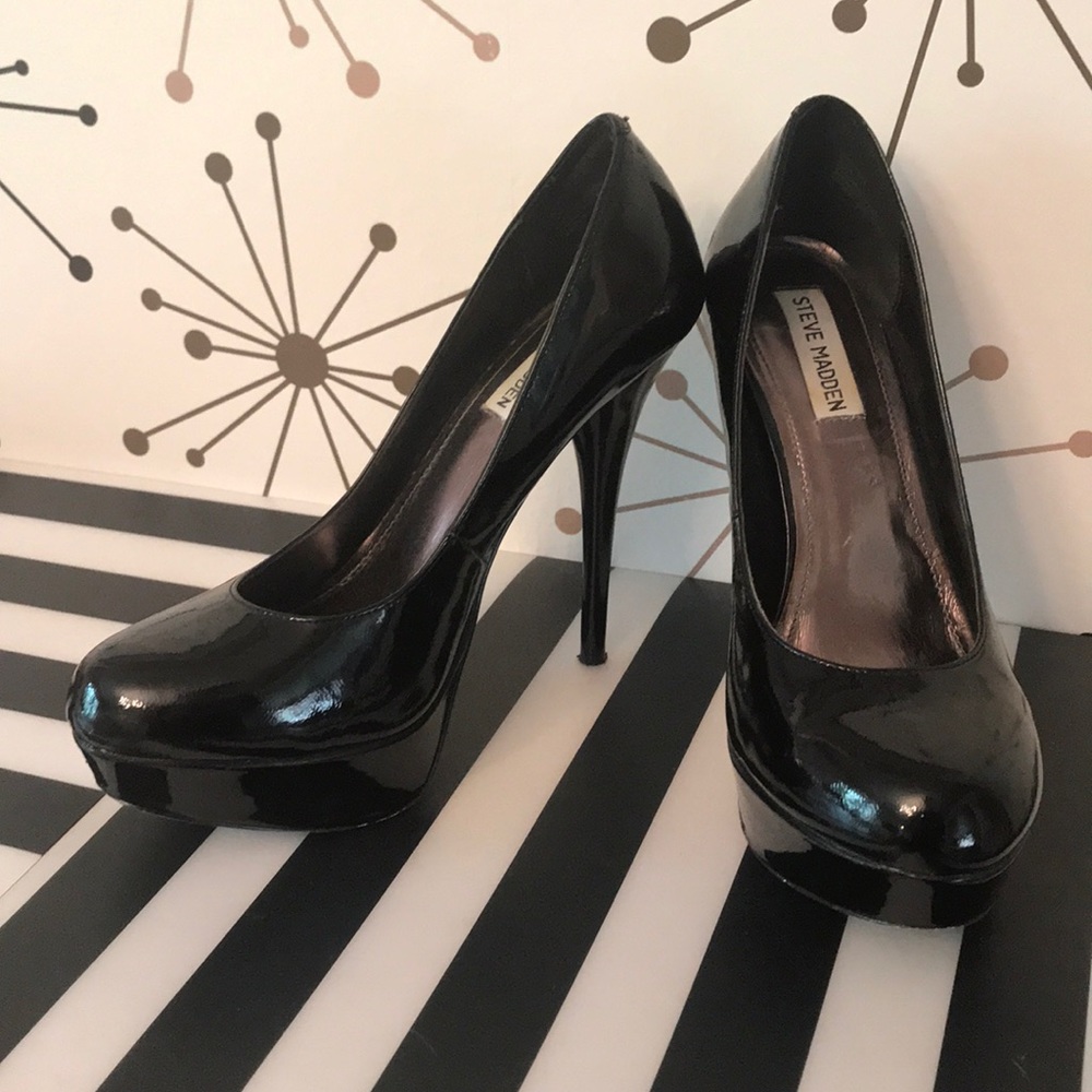 Steve Madden patent leather stilettos